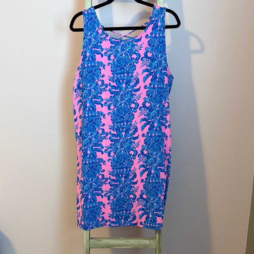 Lilly Pulitzer Pink and Blue Mini Dress